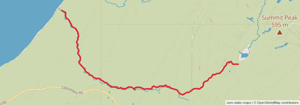 American Perimeter Trail - North Country Primary stage 117 Map