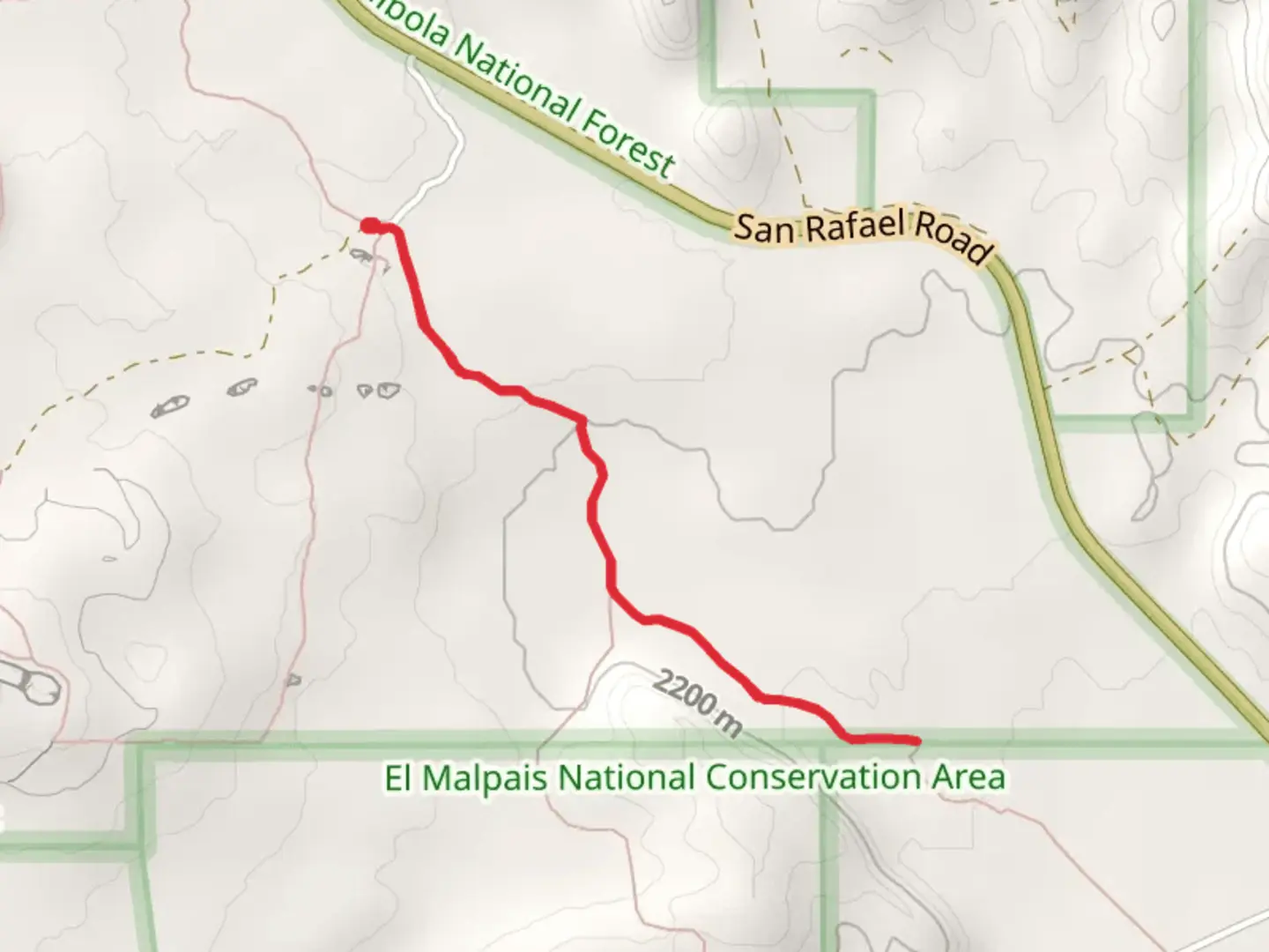 An image depicting the trail CDT jkg Out and Back and its surrounding area.