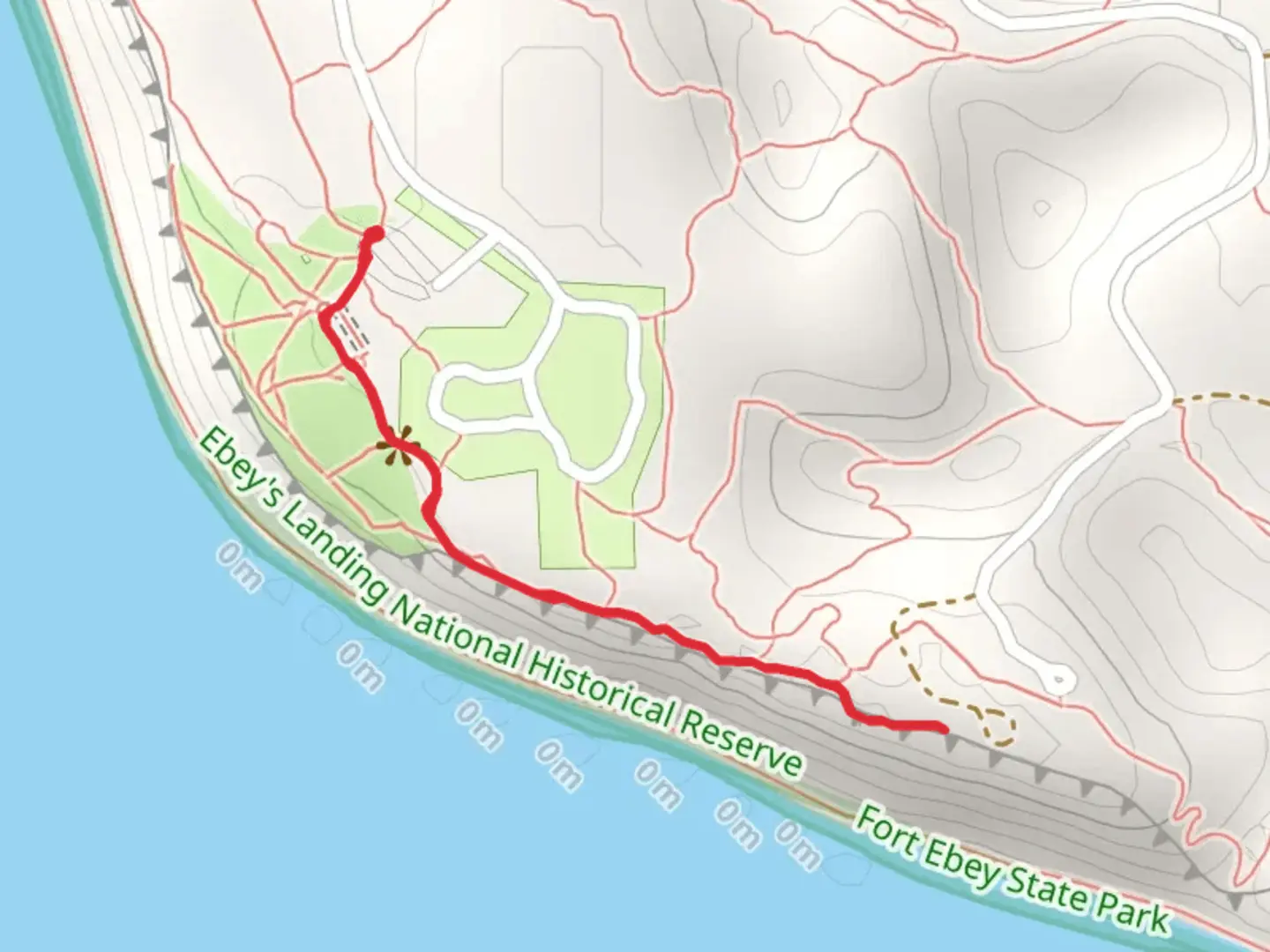 An image depicting the trail Bluff Trail and its surrounding area.