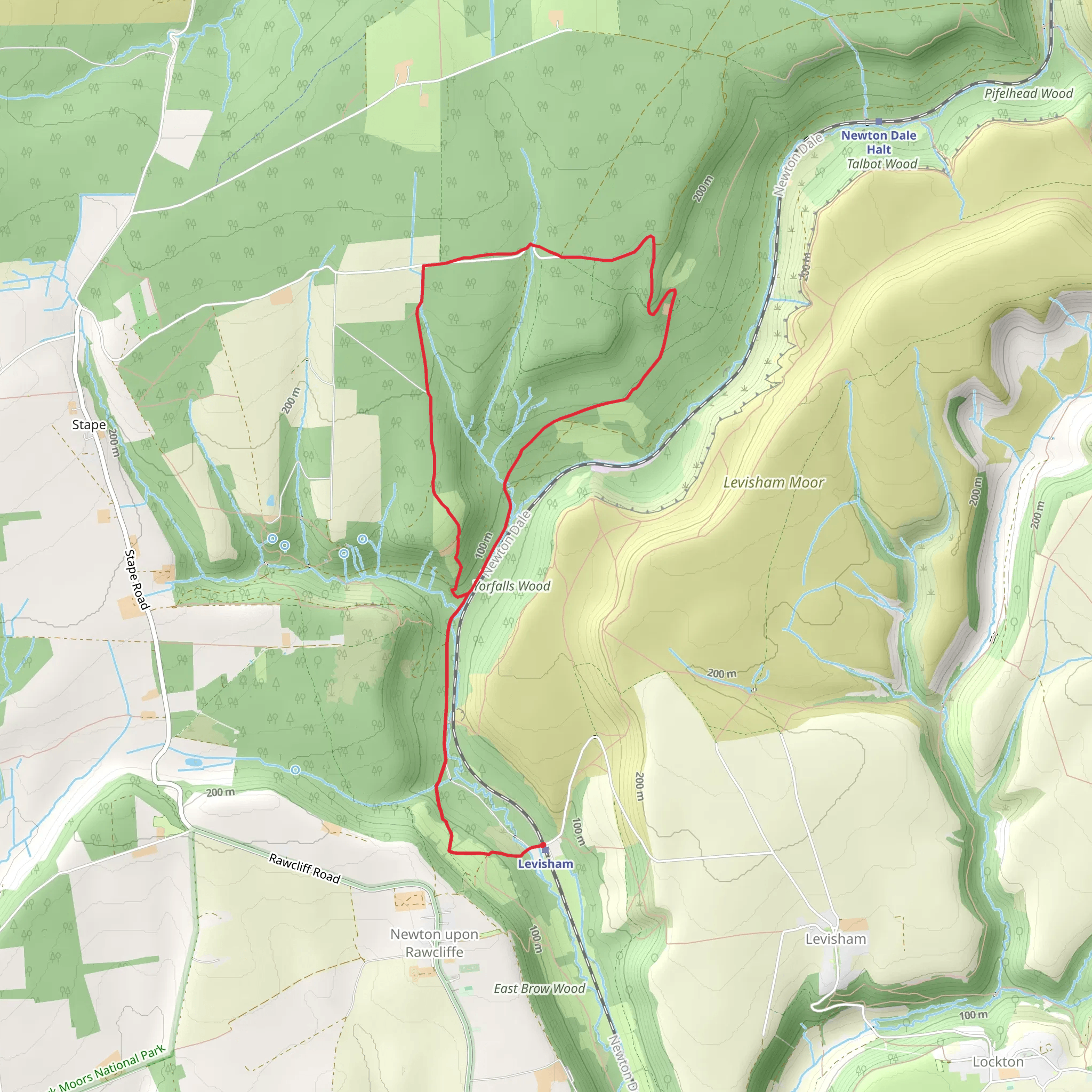 Cropton Forest mobile static map