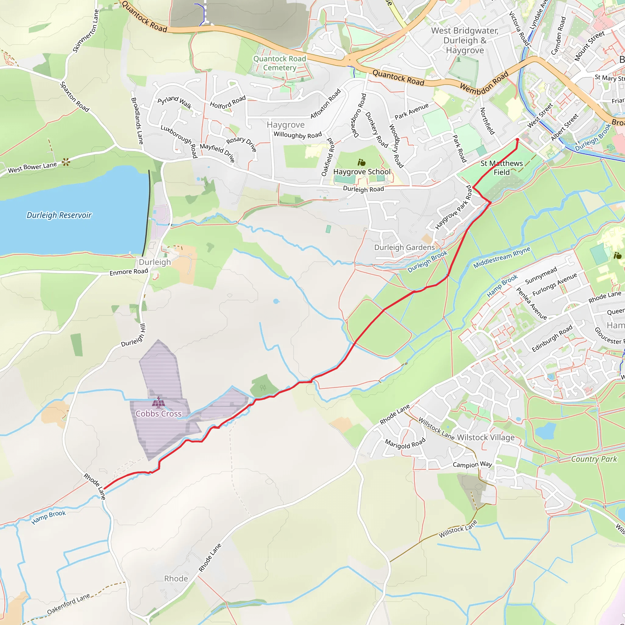 St Matthews Field mobile static map