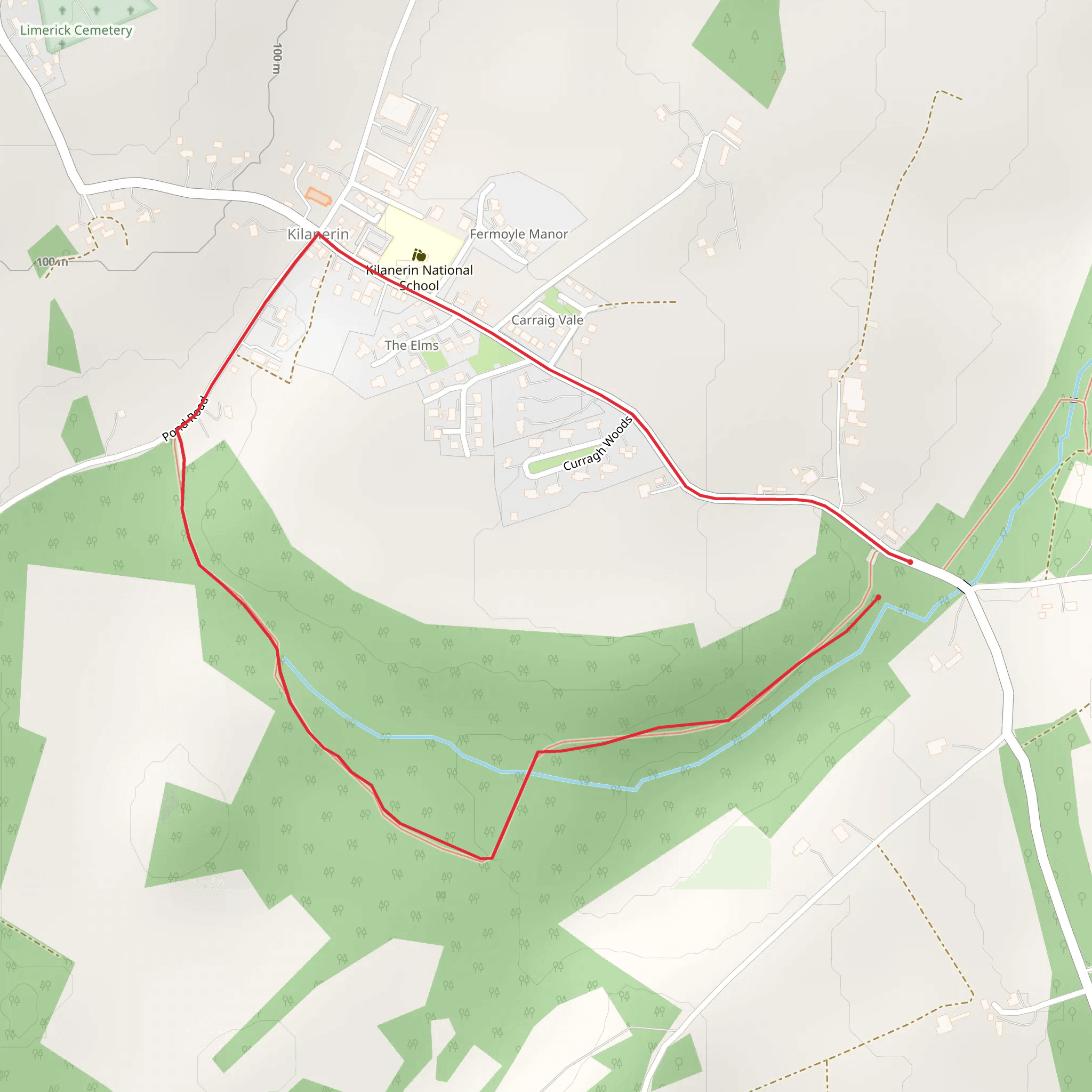 Kilanerin - Kilanerin Woods Loop mobile static map
