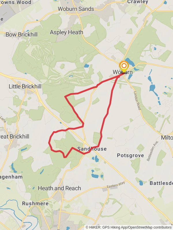 Woburn Circular mobile static map