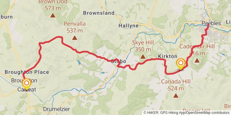 John Buchan Way stage 3 Map