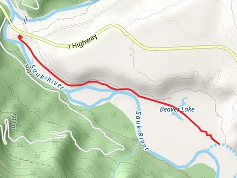 Sauk River and Beaver Lake Trail