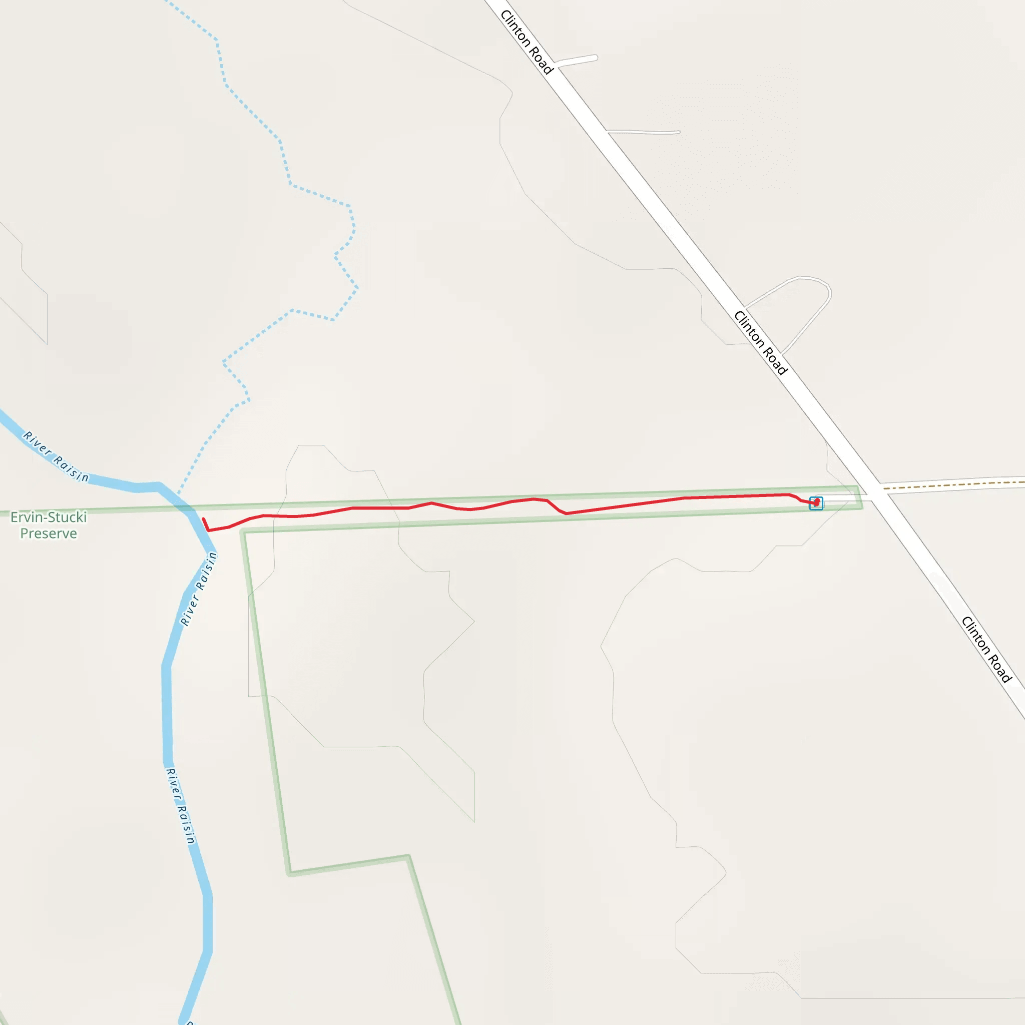 River Raisin View Walk mobile static map