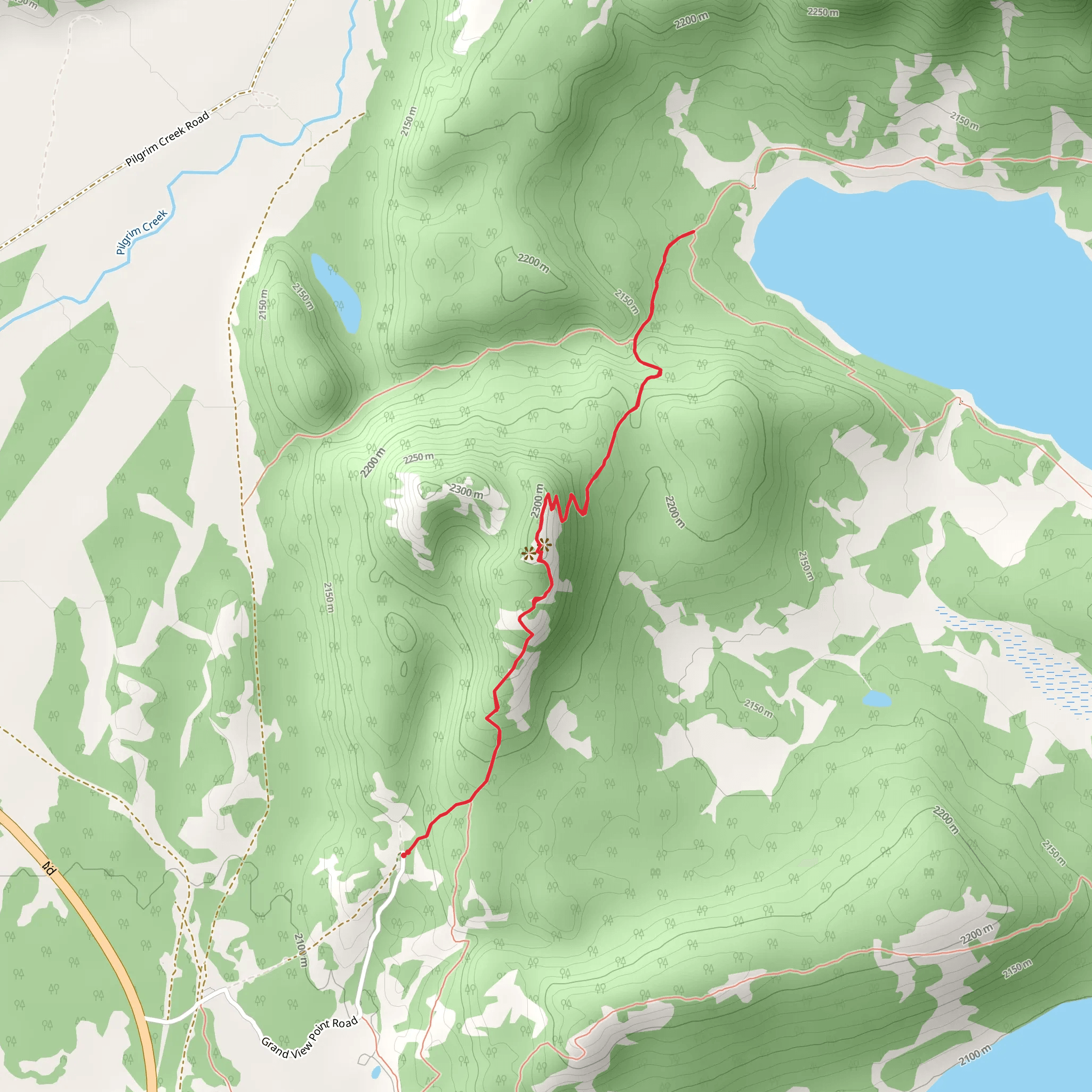 Grand View Point Trail mobile static map