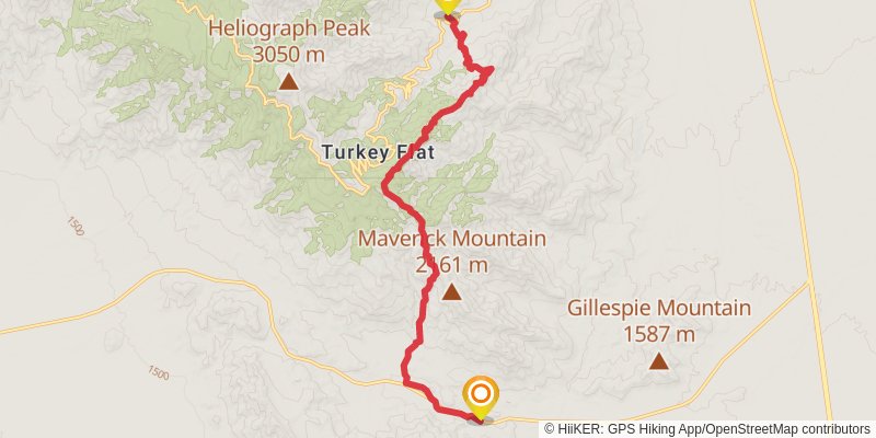 Sky Islands Traverse stage 39 Map
