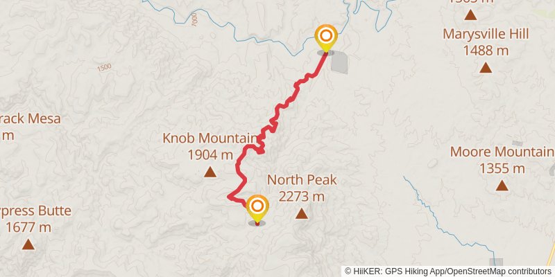 Midnight and Arizona Loop via Mazatzal Divide Trail stage 3 Map