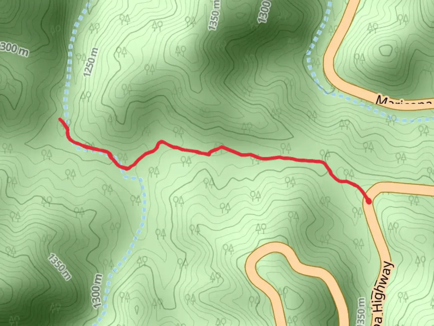 An image depicting the trail Deal Connector Trail and its surrounding area.