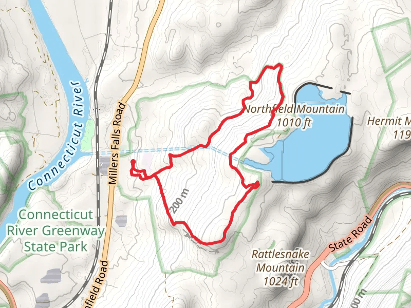Northfield Mountain Reservoir Loop