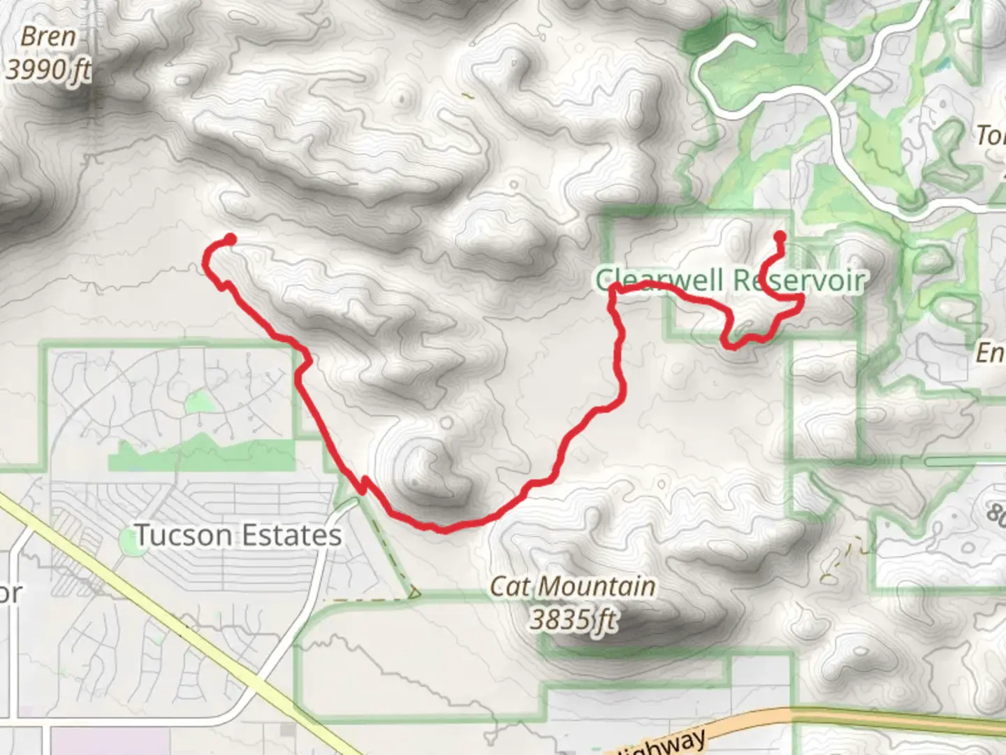 An image depicting the trail Starr Pass Trail and its surrounding area.