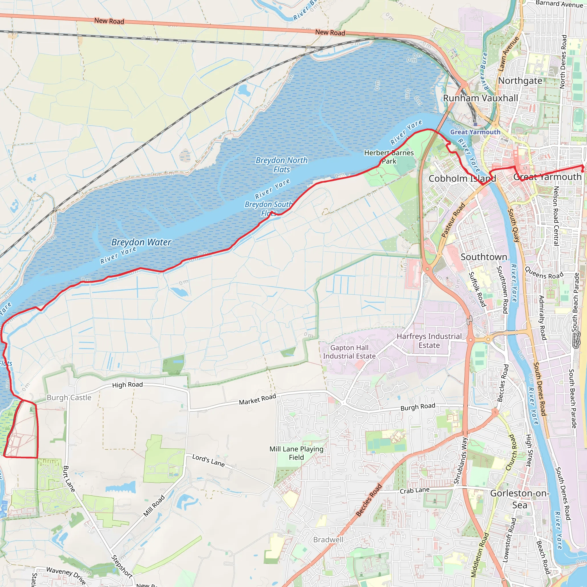Great Yarmouth mobile static map