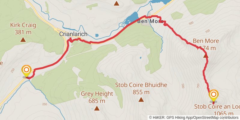 Crianlarich Hills Loop from Crianlarich stage 3 Map