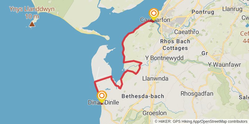 Castles in North Wales stage 20 Map