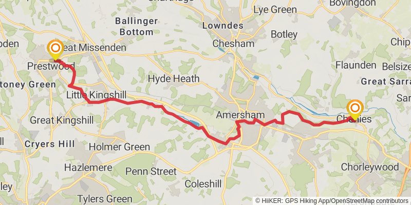 Gerald Colton Way stage 5 Map