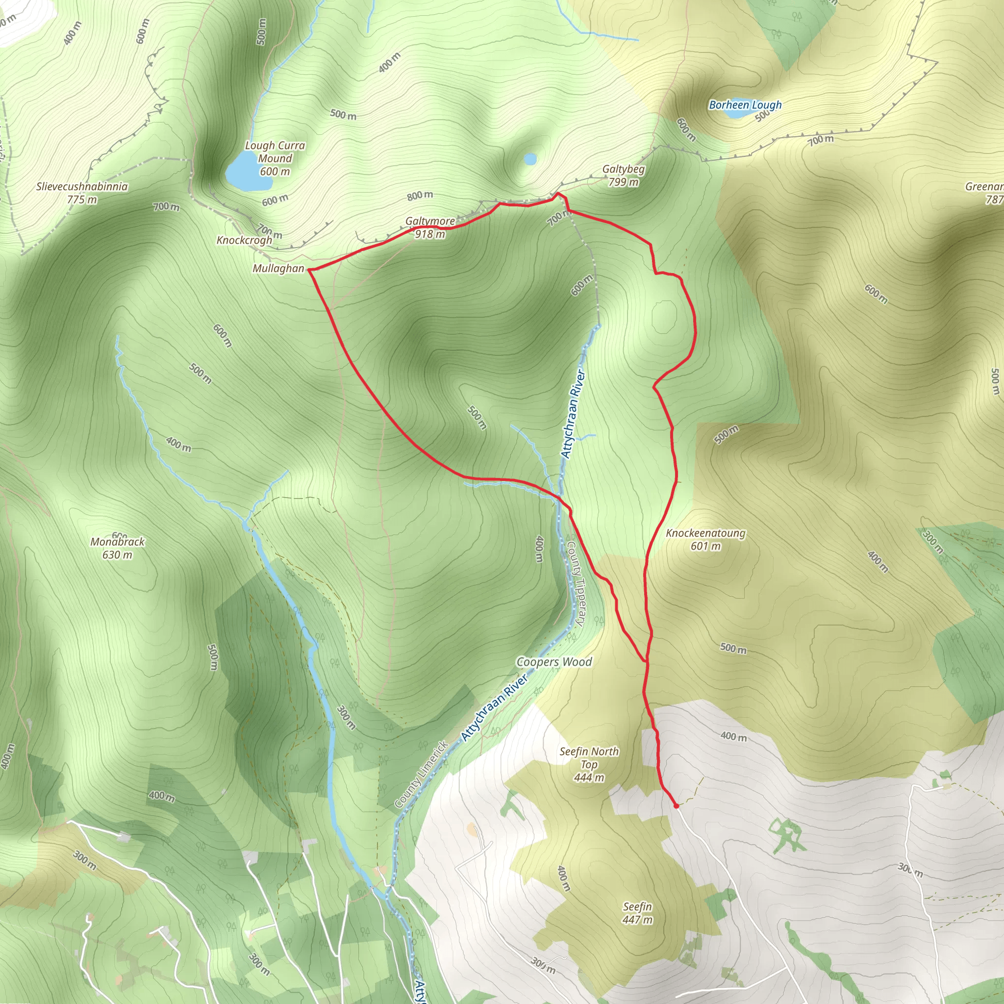 Galtymore Loop mobile static map