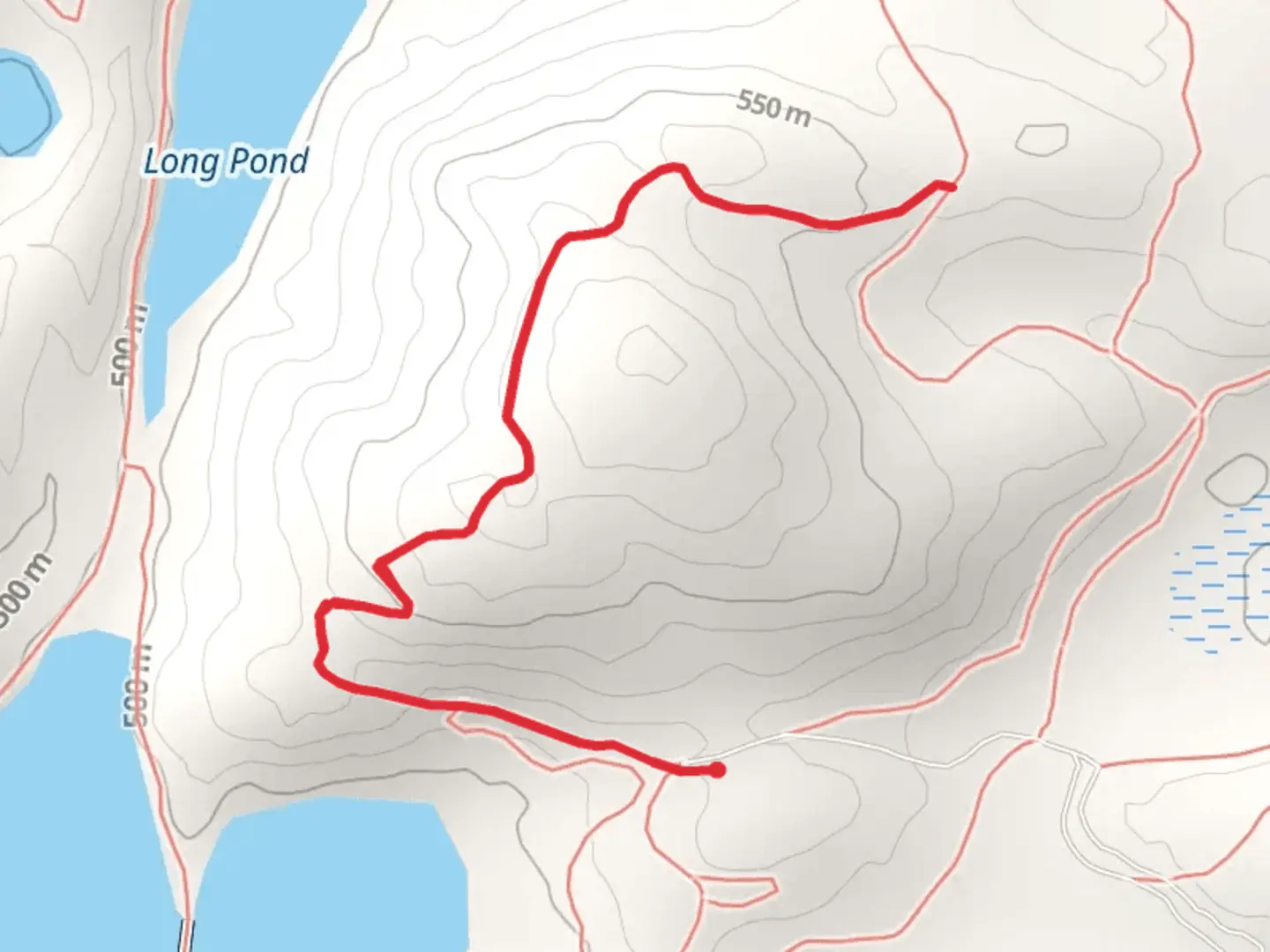 An image depicting the trail Esker Trail and its surrounding area.