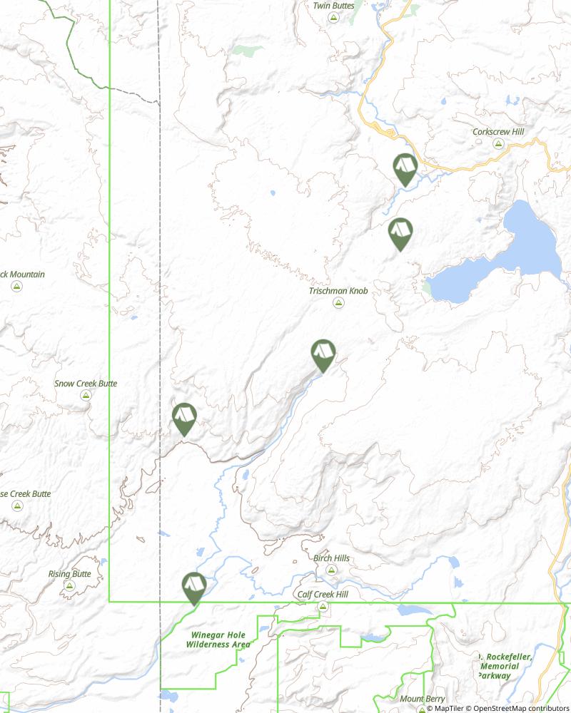 Bechler River Trail Map Bechler River Trail | Wyoming | Campgrounds And Places To Stay