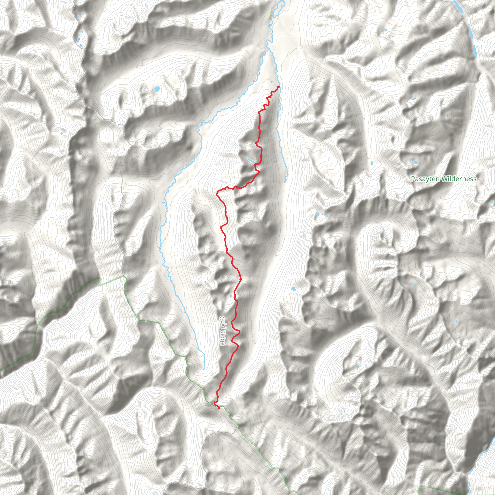Buckskin Ridge Trail mobile static map