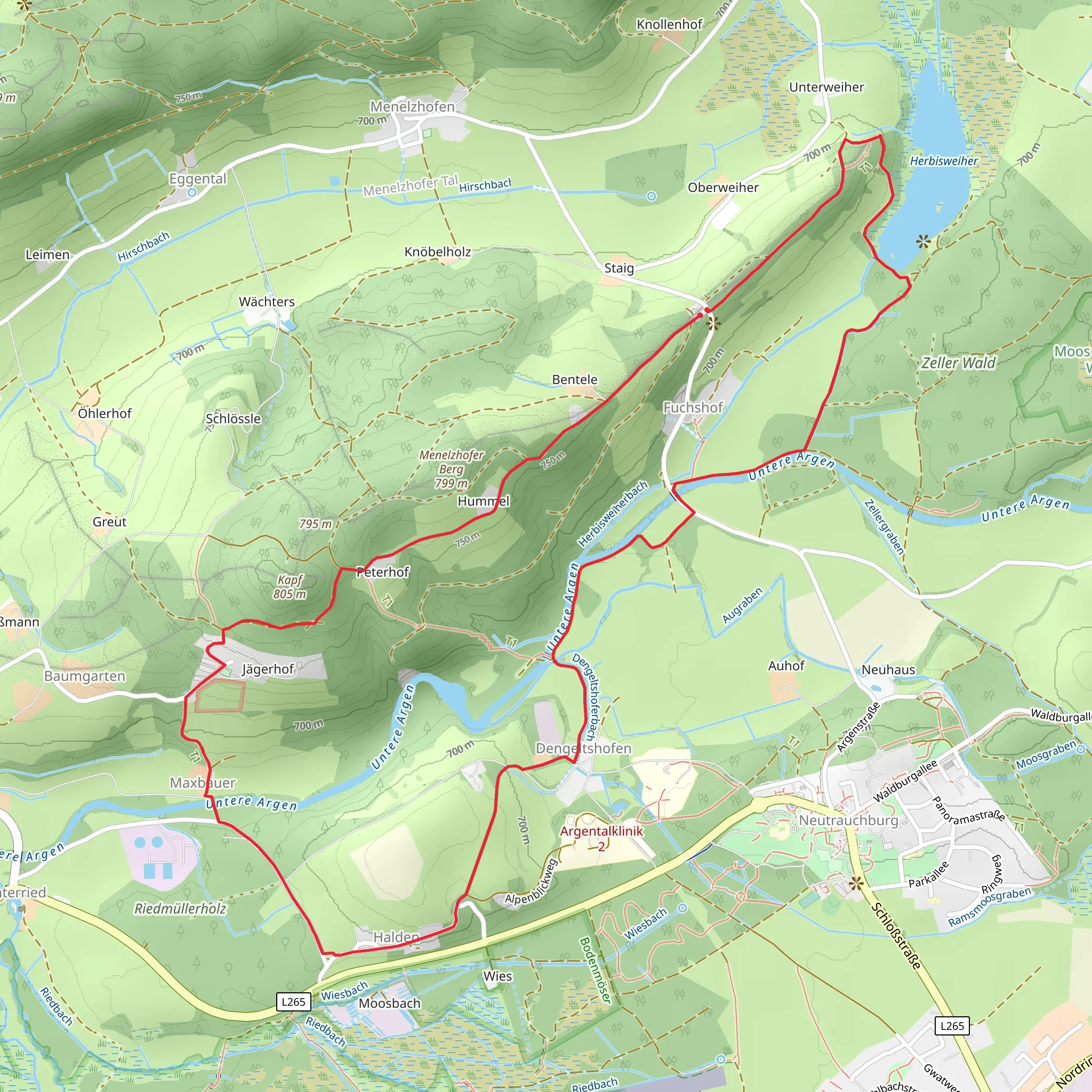 Herbisweiherbach, Jägerhof and Herbisweiher Loop via Hummel mobile static map