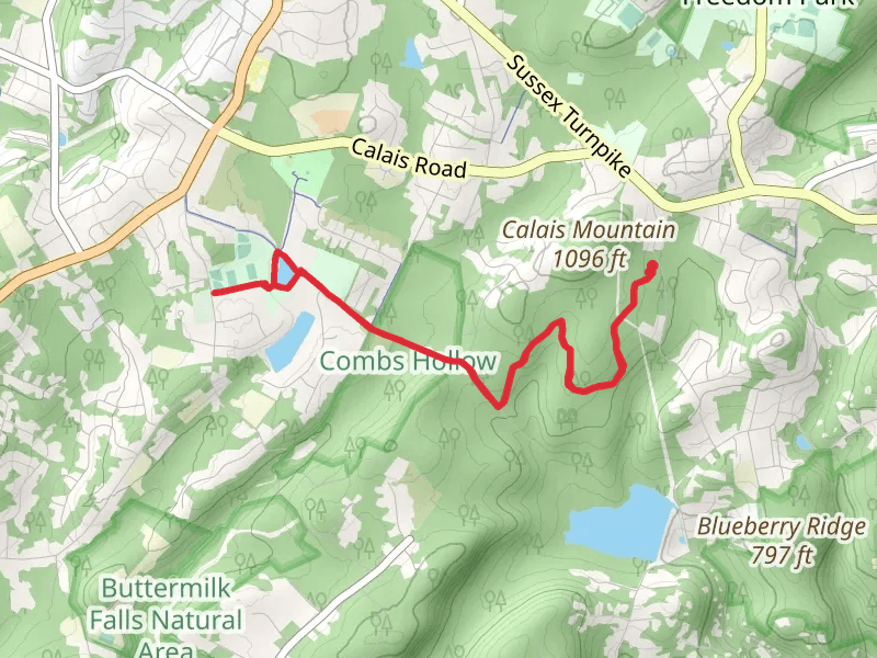 Heistein Pond via Patriots Path