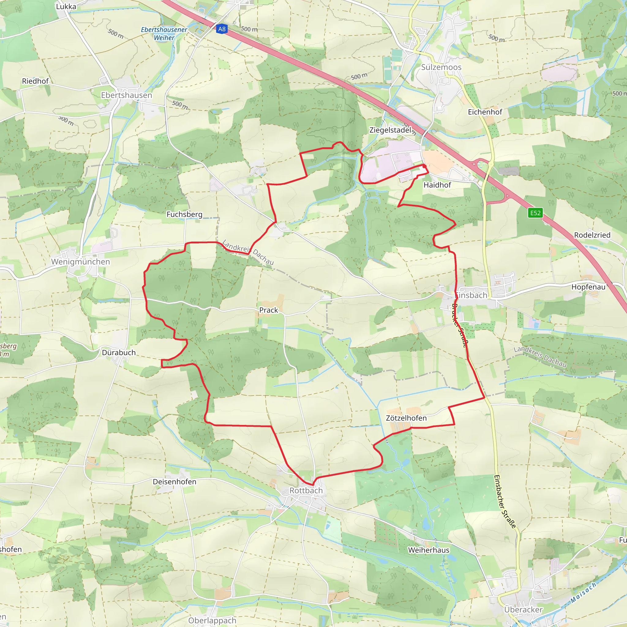 Lederhor Loop mobile static map