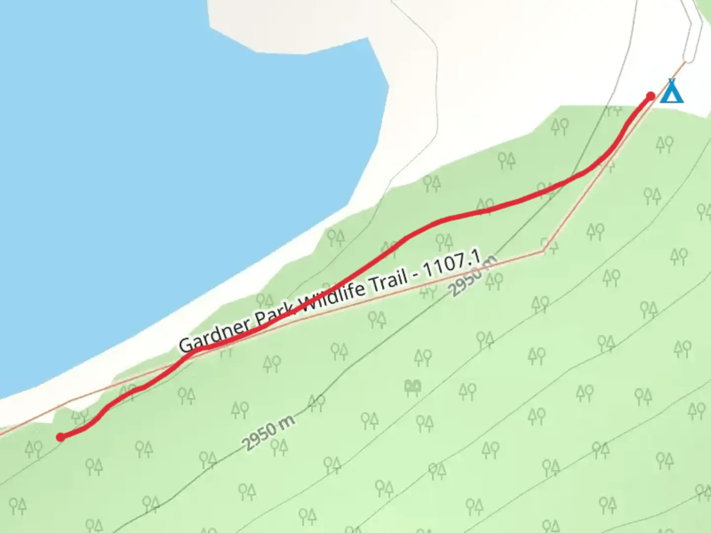 An image depicting the trail Gardner Park Reservoir Trail and its surrounding area.