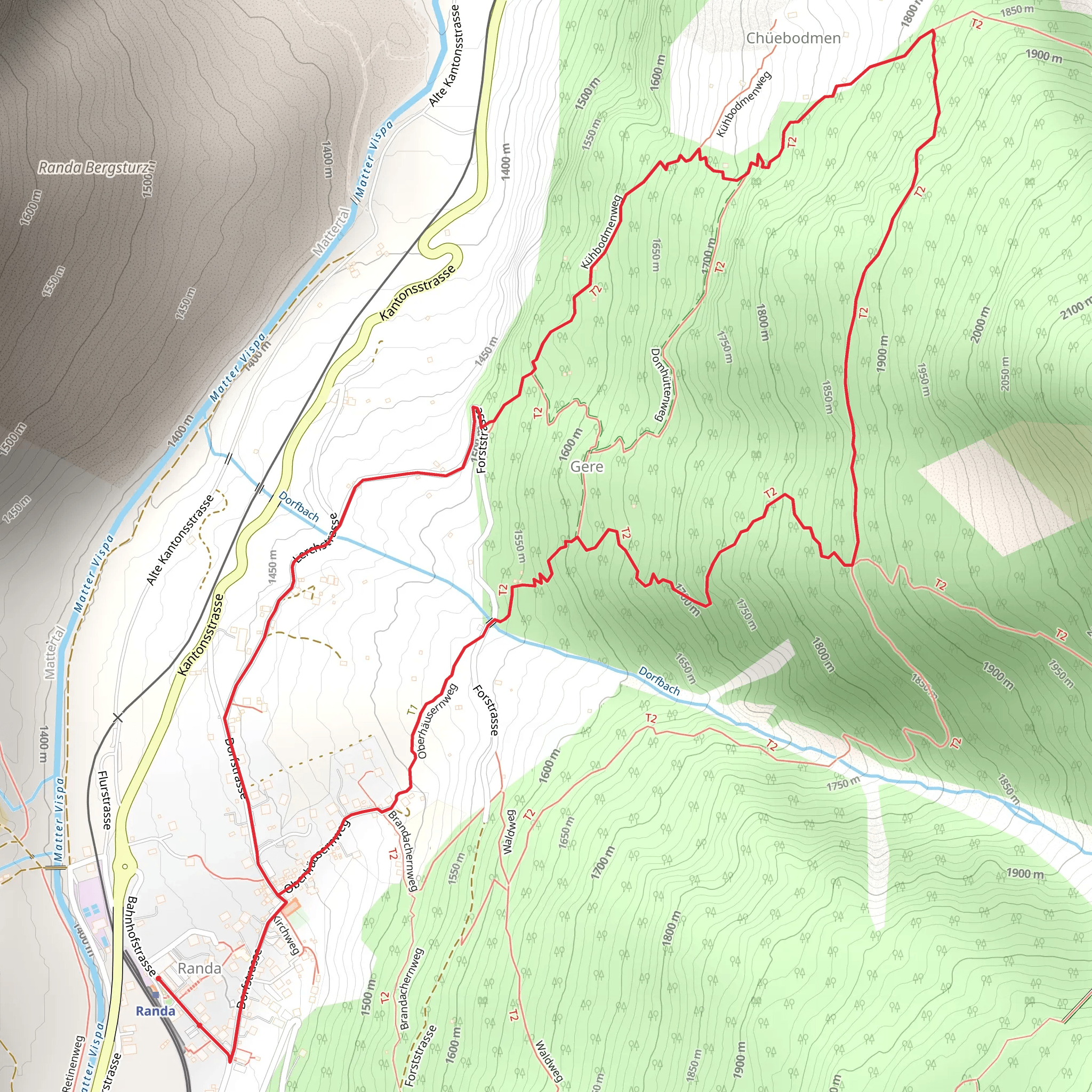 Randa Forest Trail - Nr 66 mobile static map
