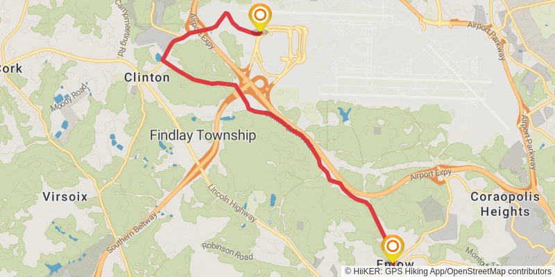 Montour Trail spur 1 Map