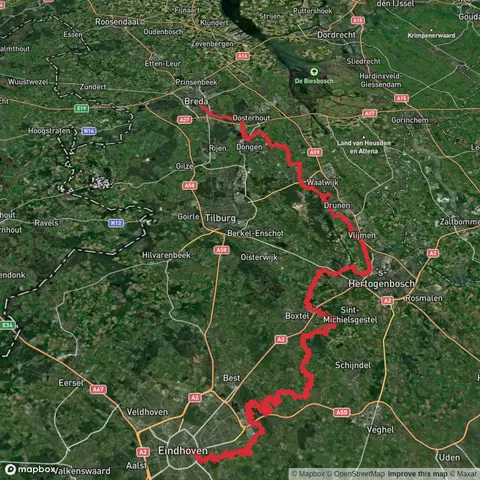 Eindhoven to Breda via Nieuwe Heide, Langspier, De ijzeren Man and Teteringse Heide