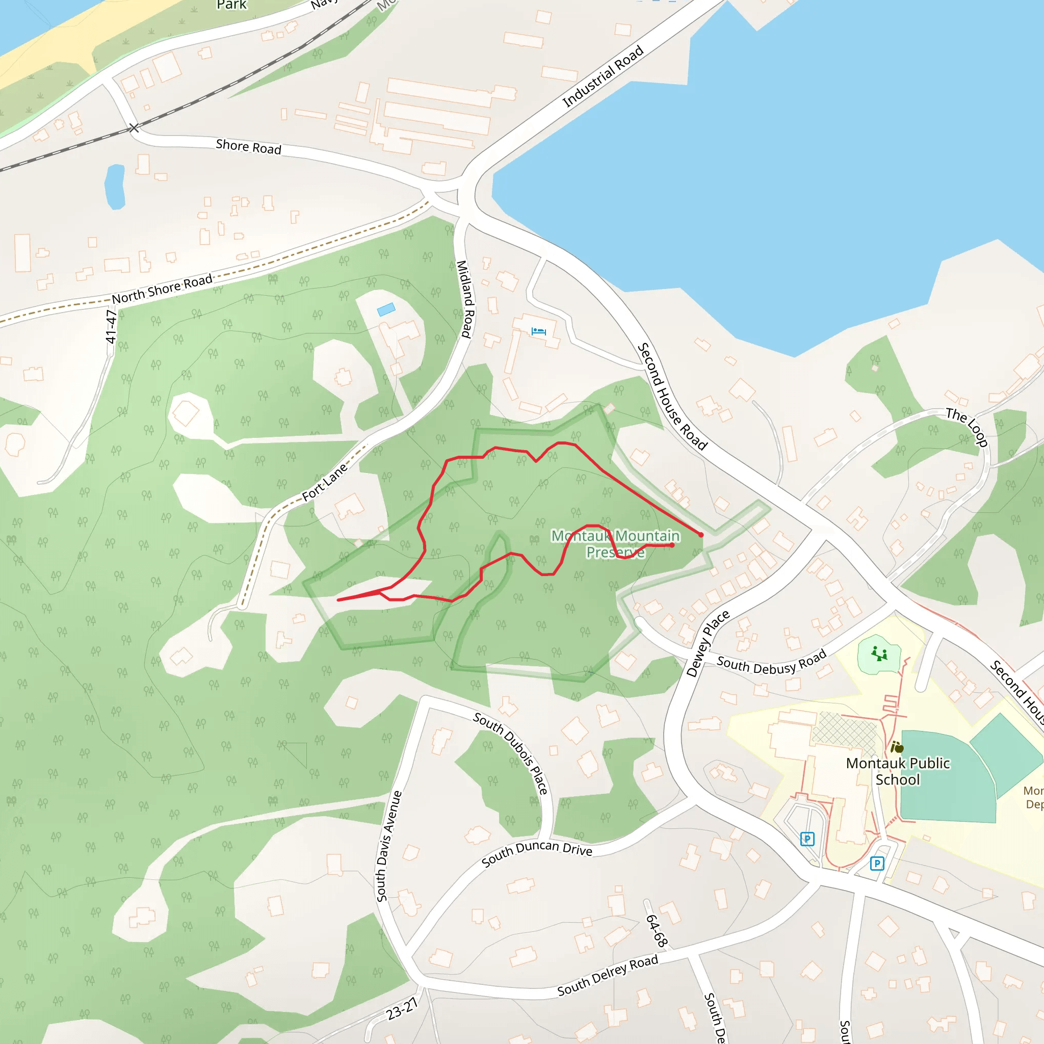 Fort Lane Loop mobile static map