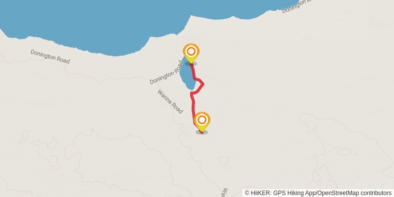 Investigator Trail spur 1 Map