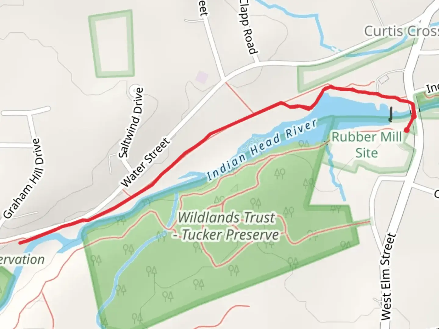 An image depicting the trail Indian Head River Trail and its surrounding area.