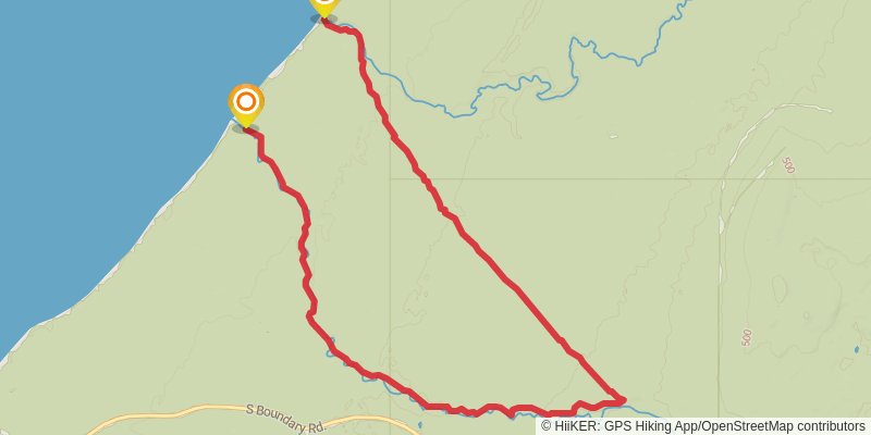 Porcupine Mts-Lake Superior Trail alt 1 Map