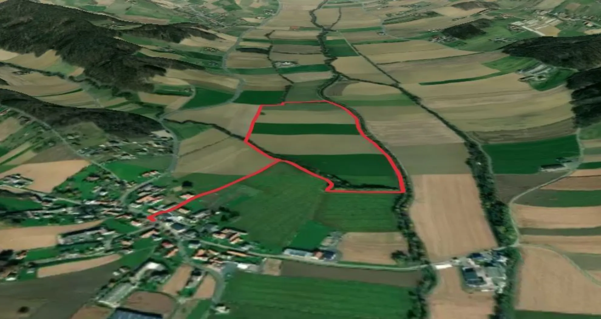 An image depicting the trail Knight of Grabersdorf Loop Trail and its surrounding area.