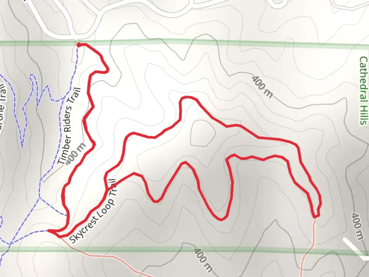 An image depicting the trail Skycrest Loop Trail and its surrounding area.