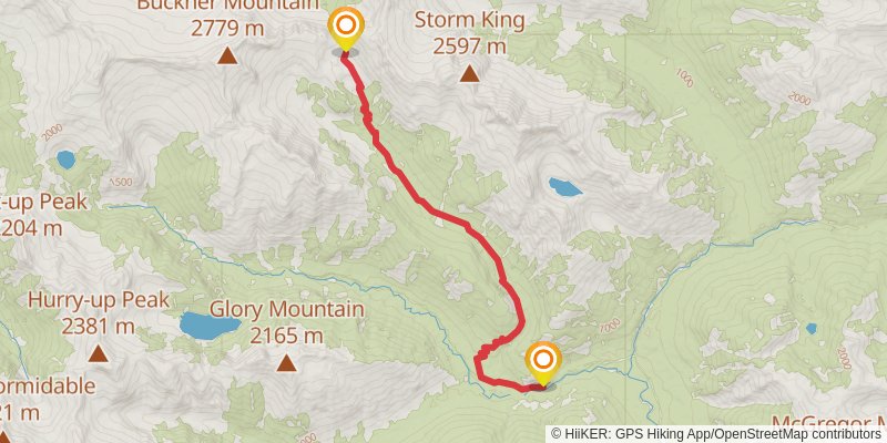 Southern North Cascades Loop stage 4 Map