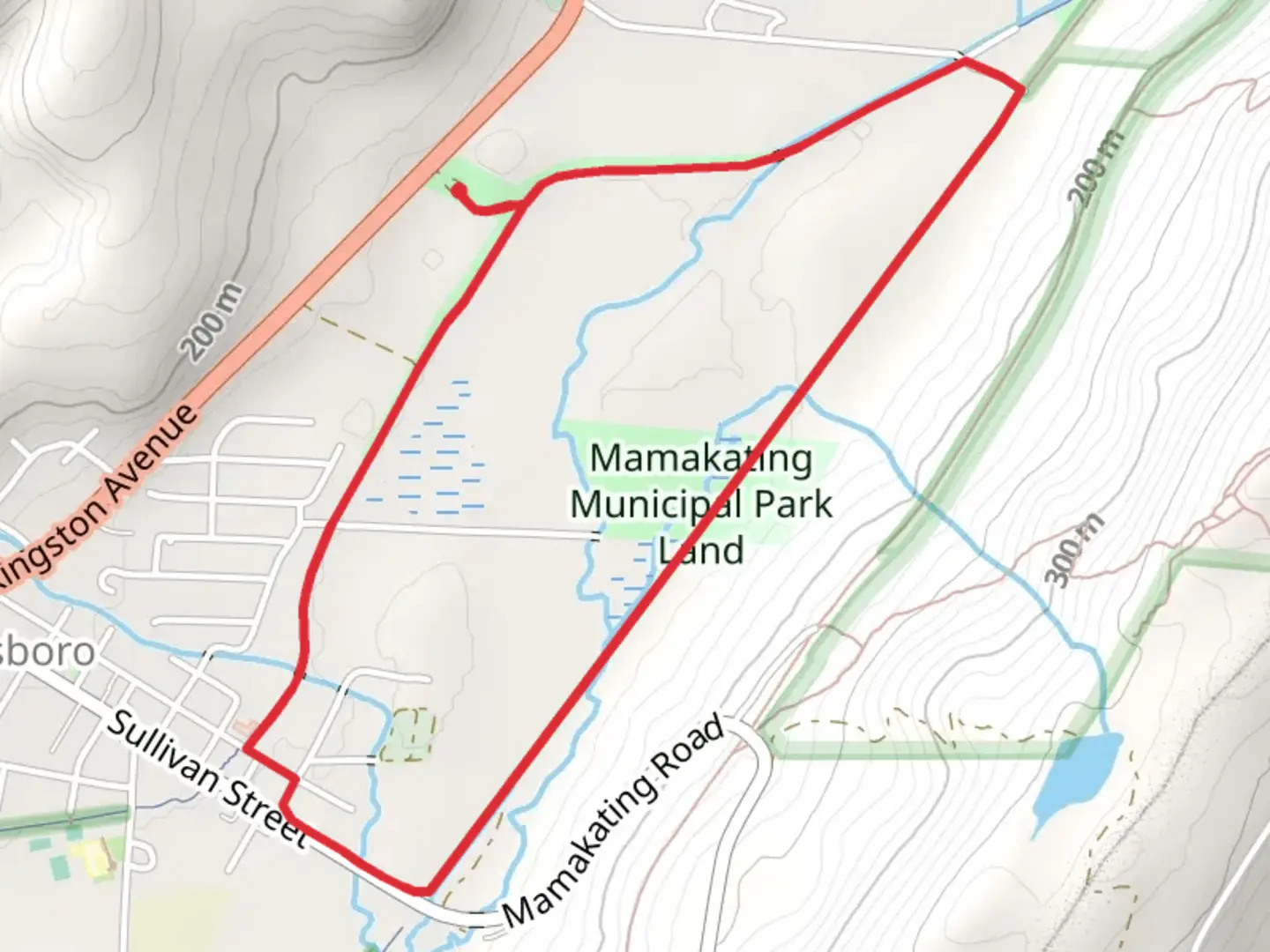 An image depicting the trail D and H Canal Linear Park Towpath Trail Loop and its surrounding area.