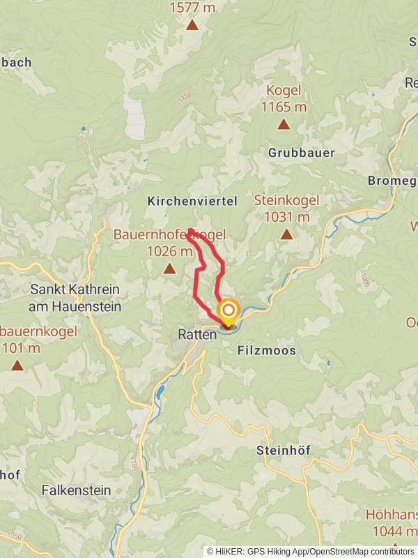 Ratten - Spiritual Loop Trail mobile static map