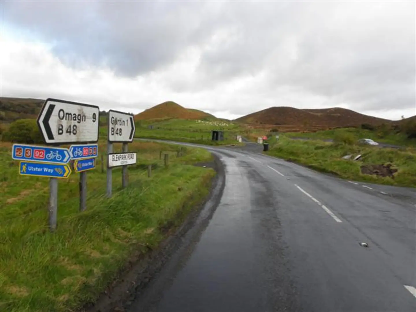 An image depicting the trail Gortin to Moneyneany and its surrounding area.