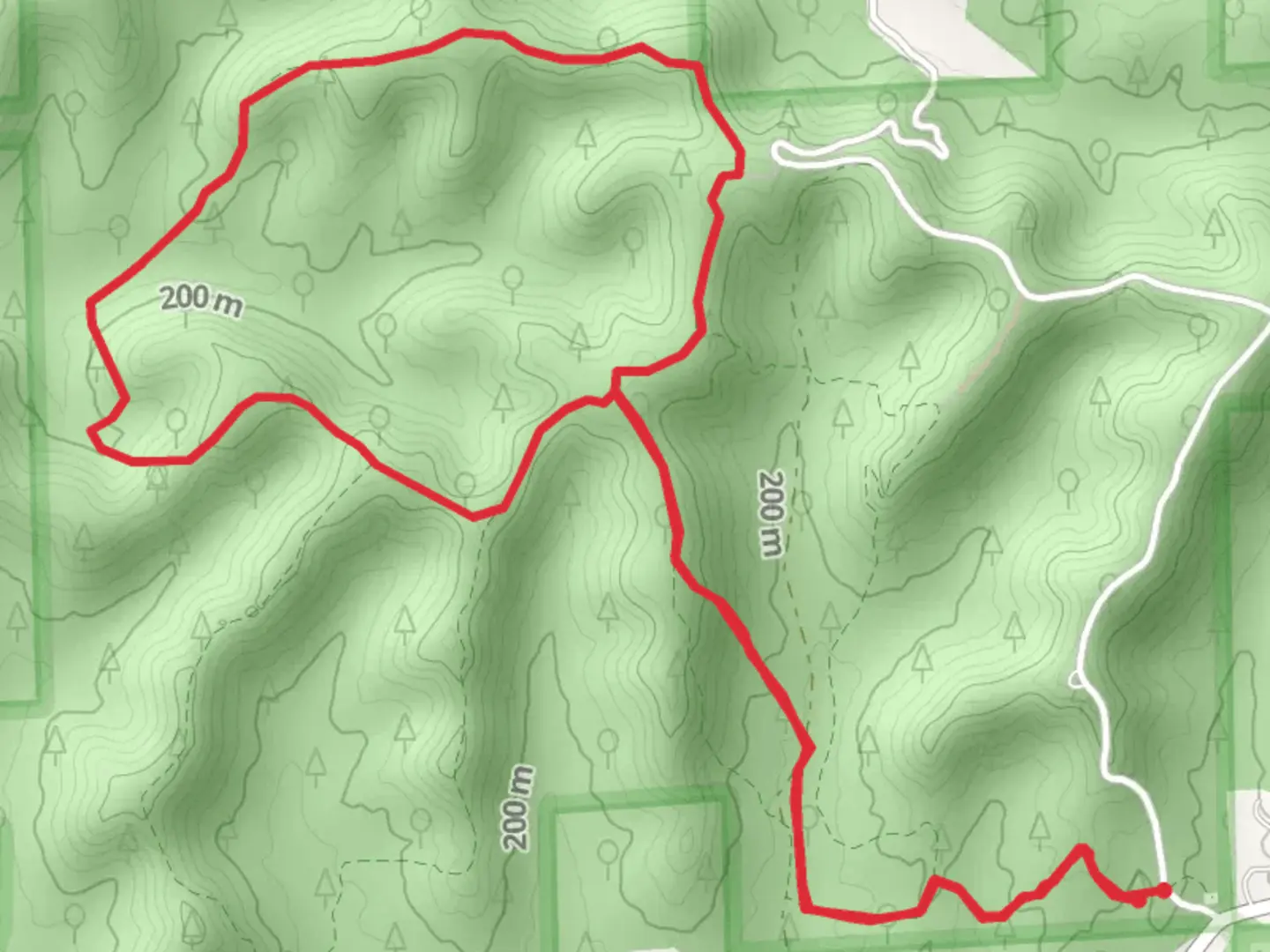 An image depicting the trail Horse Loop Trail and its surrounding area.