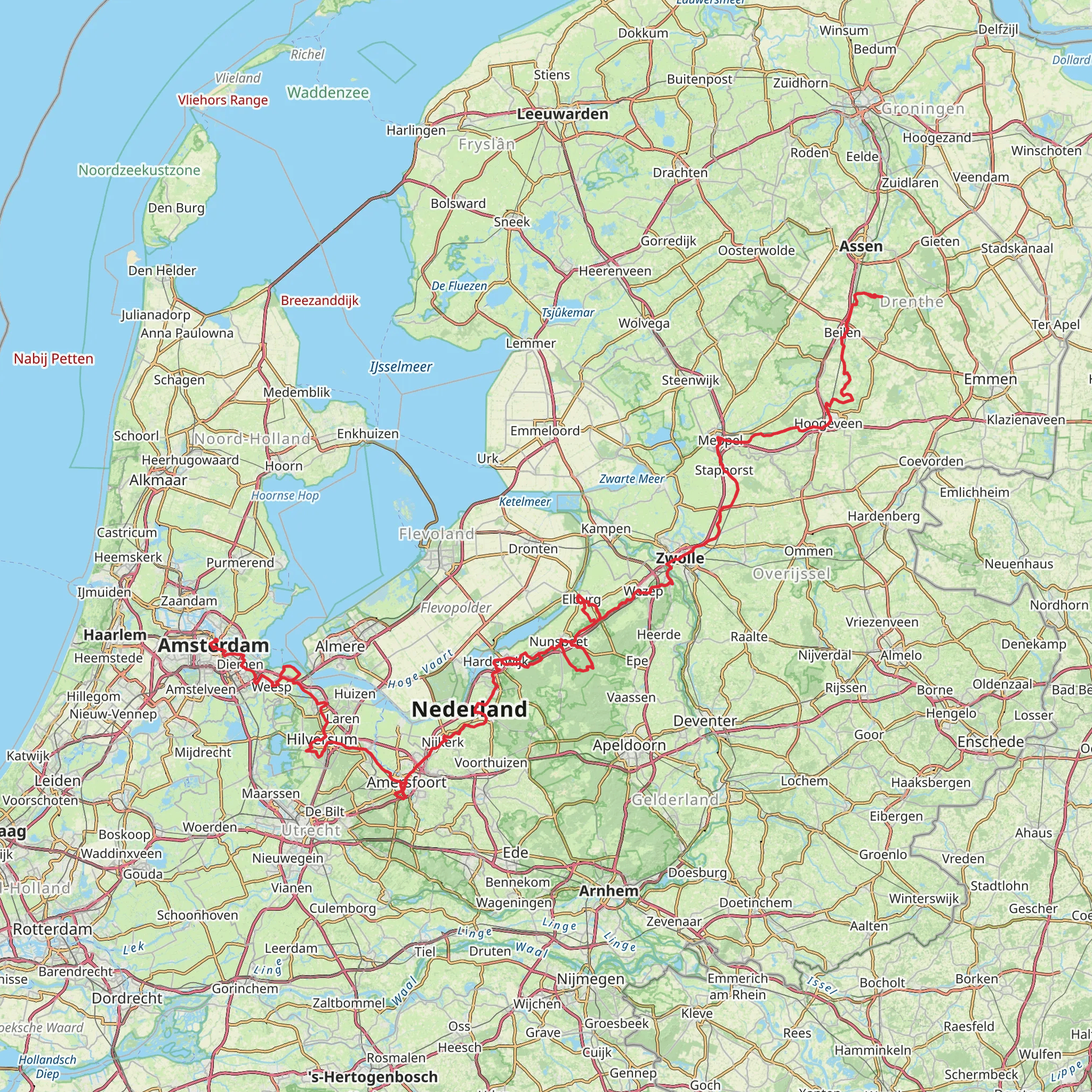 Westerborkpad mobile static map