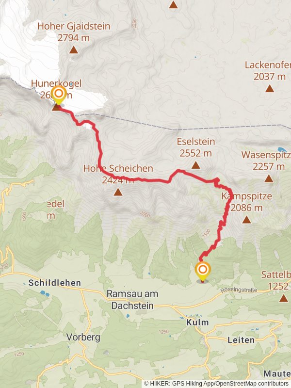 Ramsauer Klettersteig mobile static map