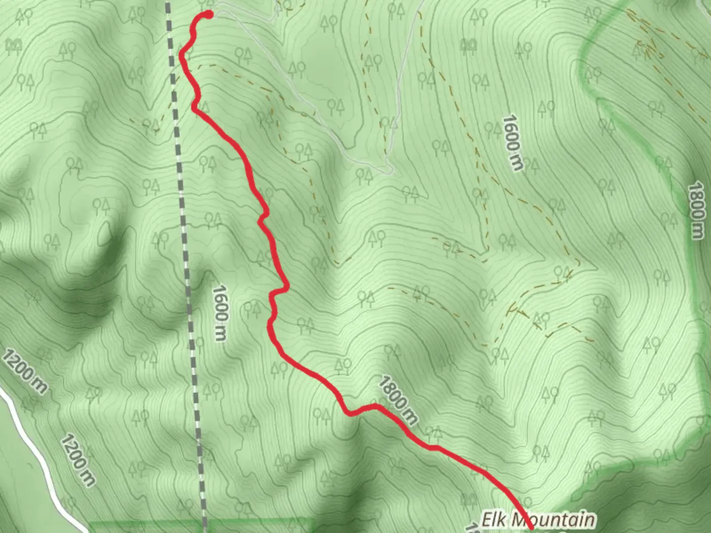 An image depicting the trail Elk Patrol Trail and its surrounding area.