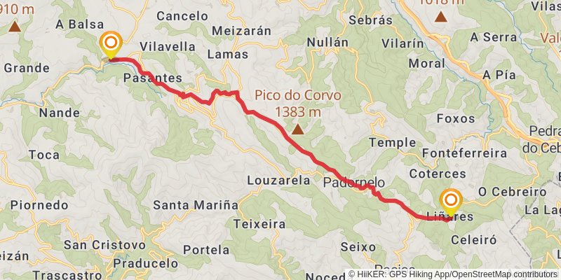 Via de la Plata stage 41 Map