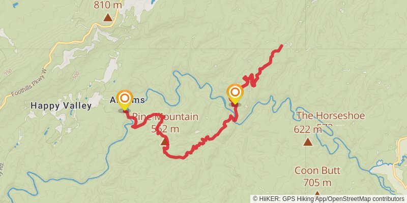 Hatcher Mountain via Rabbit Creek Trail stage 2 Map