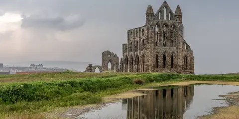 An image depicting the trail Kilburn White Horse to Whitby in North Yorkshire and its surrounding area.