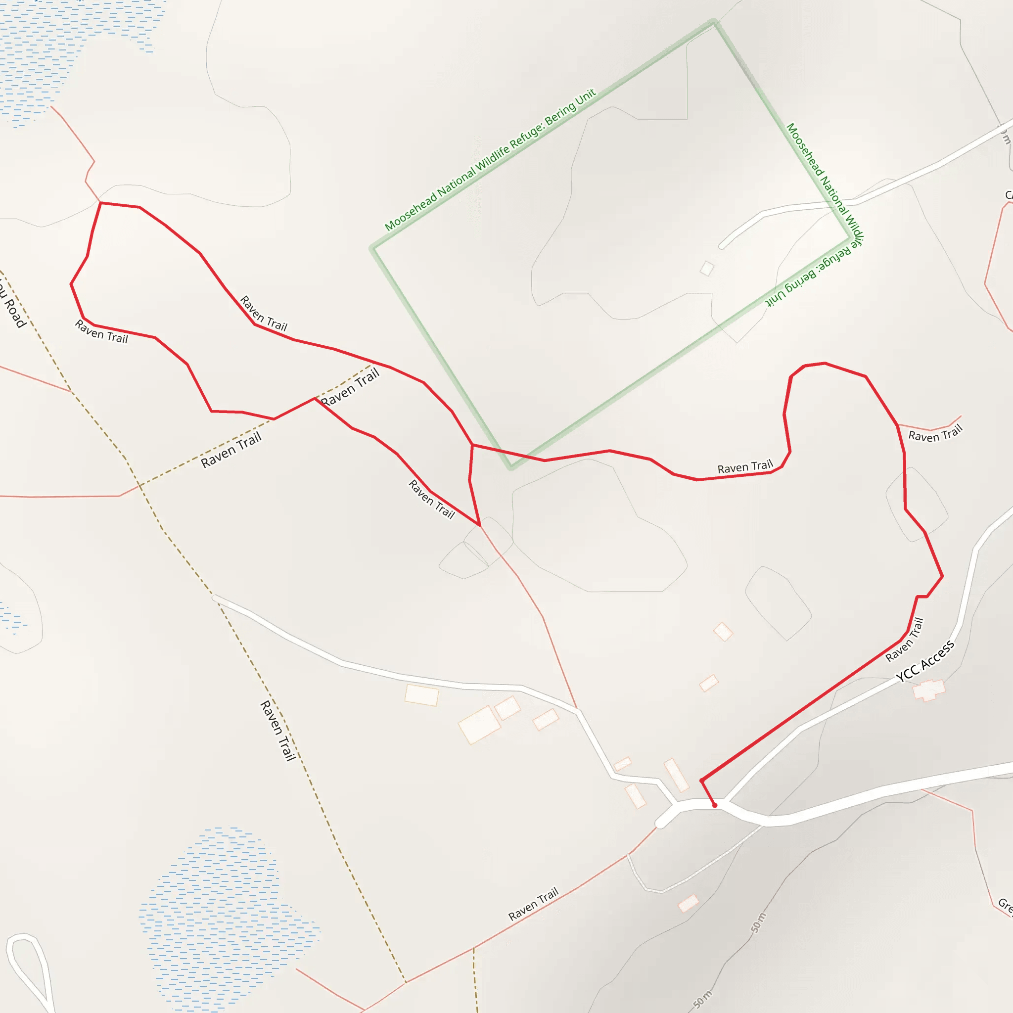 Raven Trail Loop mobile static map