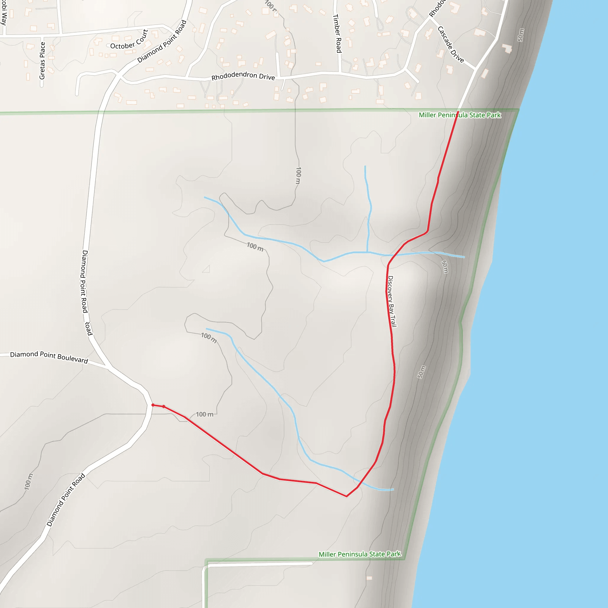 Discovery Bay Trail mobile static map